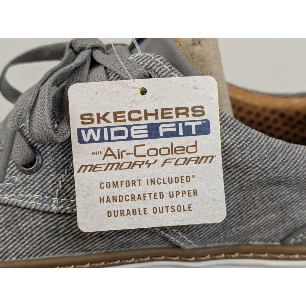 Skechers Moreno-Ederson Men's Classic Fit Air-Cooled Memory Foam Size 8.5W Taupe